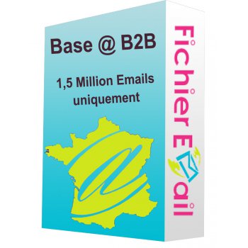 Fichier de 1,5 Million Emails Entreprises (E-mails uniquement) - France B2B