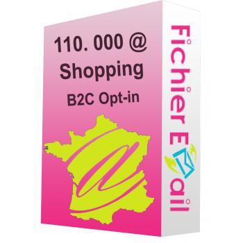 Fichier de 135.000 Emails France shopping - Acheteurs en ligne