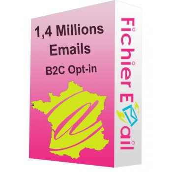 Fichier de 1,4 Millions Emails France Particuliers B2C Opt-in