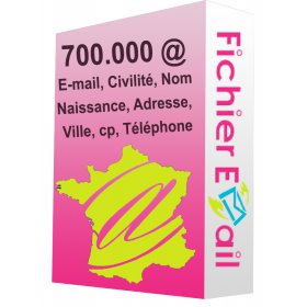 Base de 700.000 Emails Qualifiés France Particuliers B2C