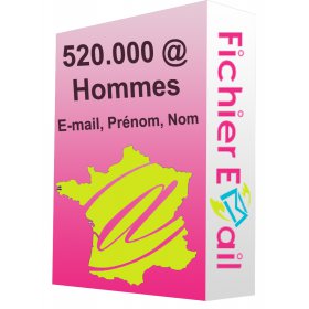 520.000 Emails Hommes France B2C
