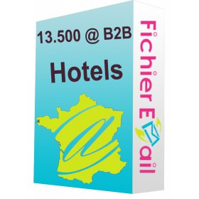 Fichier e-mails Hotels qualifiés 2016